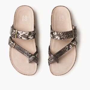 ABEO Lily orthopedic snake embossed sandals